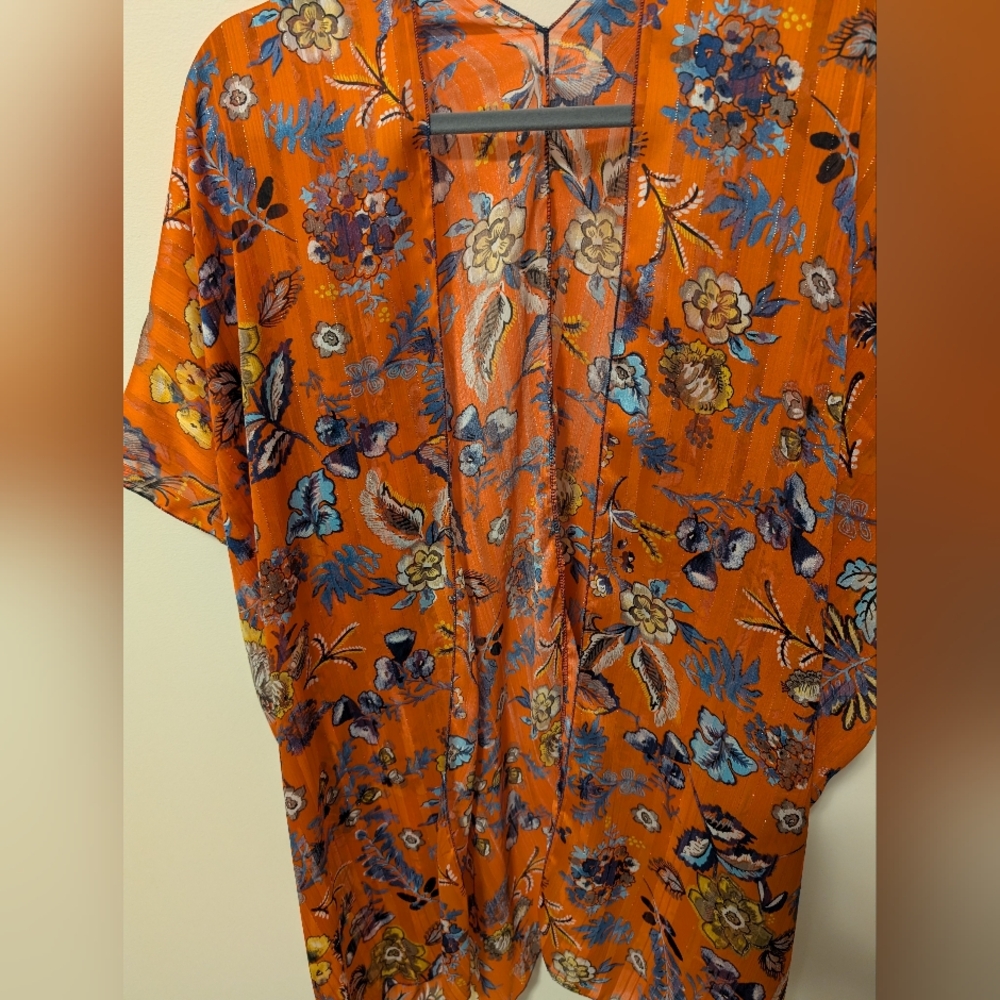 Floral Orange Kimono
